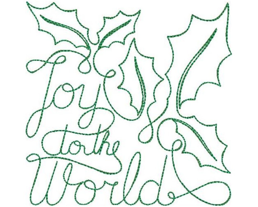 Free Motion Christmas Machine Embroidery Design Free Motion Etsy
