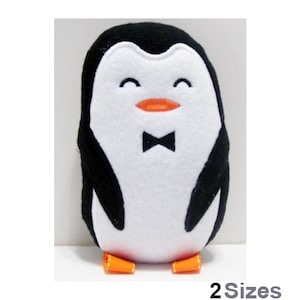 ITH Male Penguin Softie Laughing Eyes - Machine Embroidery Design, 2 Sizes, In the Hoop Penguin Softies Pattern, Includes Instructions