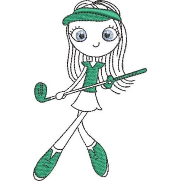 Lady Golfer Etsy