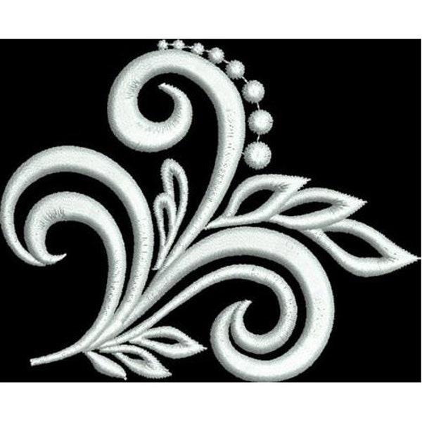 Sophistication - Machine Embroidery Design, Flower Scroll Ornament Embroidery Pattern, Floral Scrollwork Embroidery, Flower Swirl Decoration