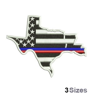 Carte du Texas - motif de broderie Machine - 3 tailles, motif de broderie de l'État du Texas, broderie de l'État américain, broderie The Lone Star State
