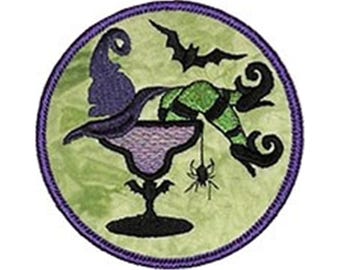 ITH Halloween Coaster Machine Embroidery Design - Digital Download