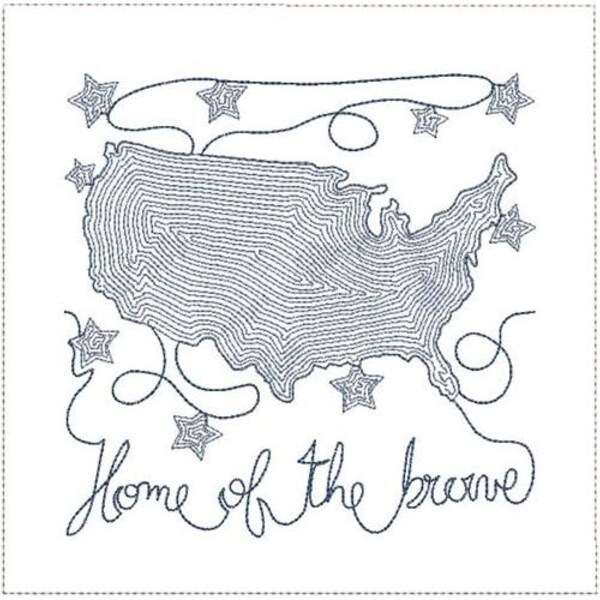 Usa Map Quilt Pattern Etsy