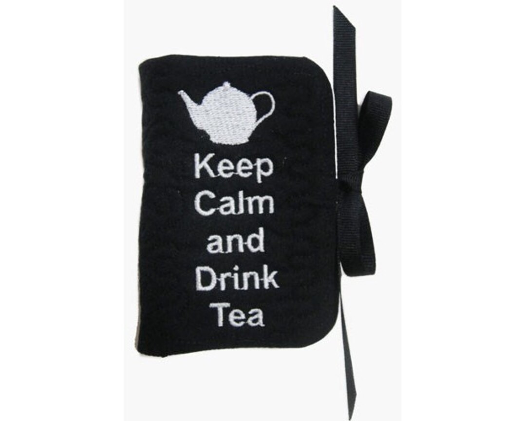 ITH Tea Bag Holder Machine Embroidery Design Project, in the Hoop