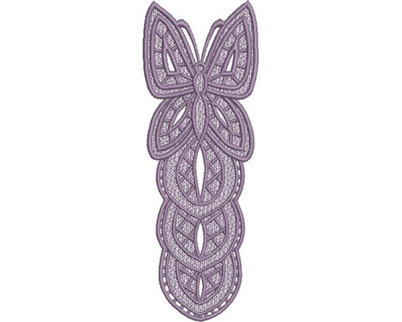 FSL Butterfly Bookmark - Machine Embroidery Design, Freestanding Lace ...