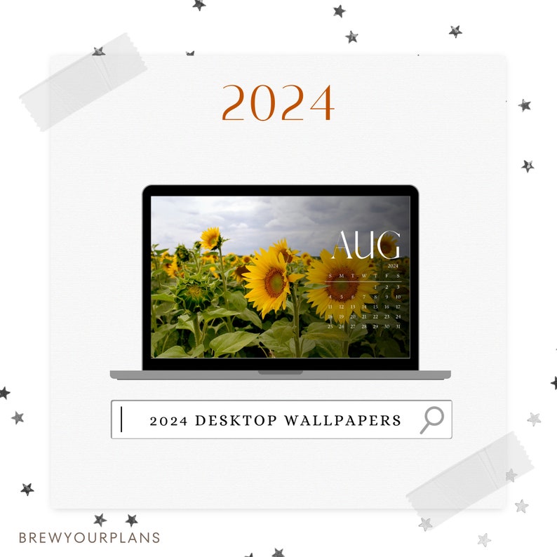 2024 Calendar Month Desktop Wallpapers 2024 Season Wallpapers Aesthetic
