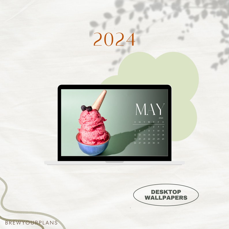 2024 Calendar Month Desktop Wallpapers 2024 Season Wallpapers Aesthetic