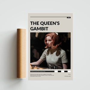 The Queens Gambit Chess Opening Poster Fine Art Print Greeting Card for  Sale by Jorn van Hezik