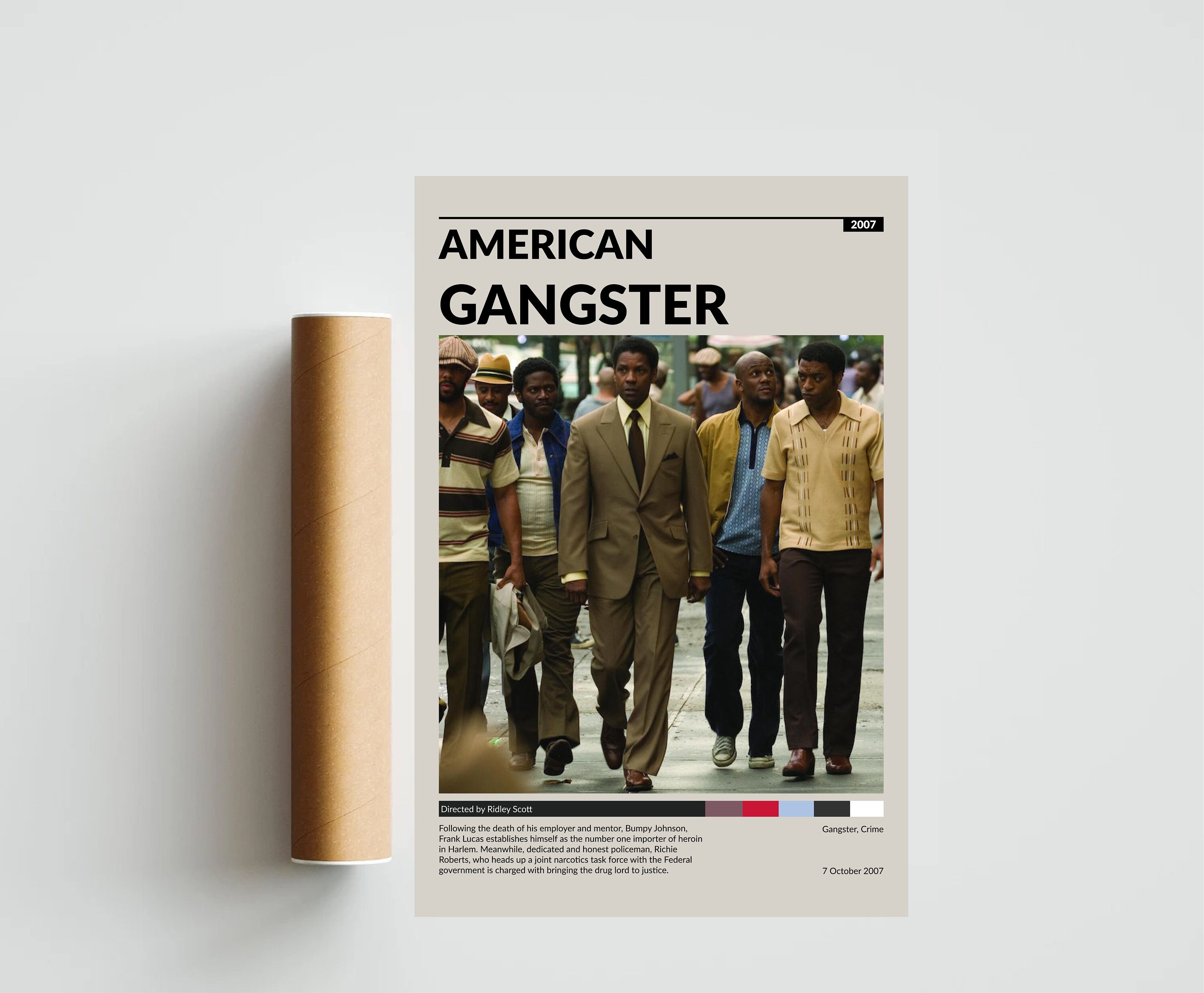 American Gangster Movie Poster - Premium Quality - Made In USA - PRM093