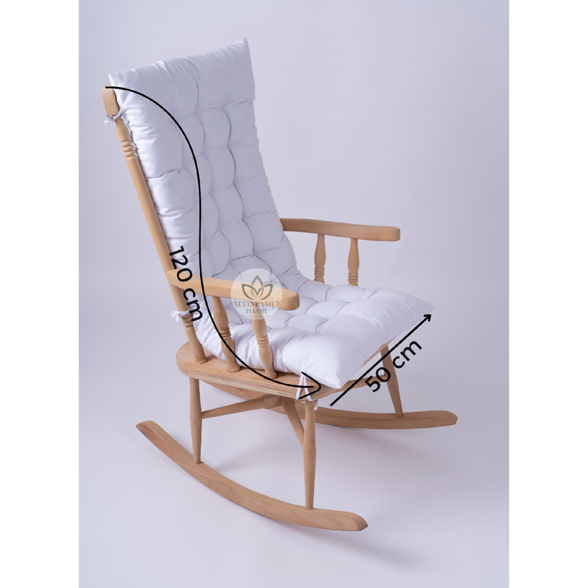 Focuprodu Rocking Chair Cushions.2 Piece Set Soft Chair Cushions