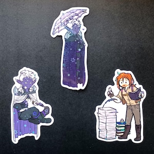 Caleb and Essek Holo Stickers