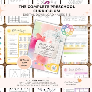 Uitgebreid kleuteronderwijs | 1000+ pagina's | Klaar voor jou 32-weken leerplan | Digitale download