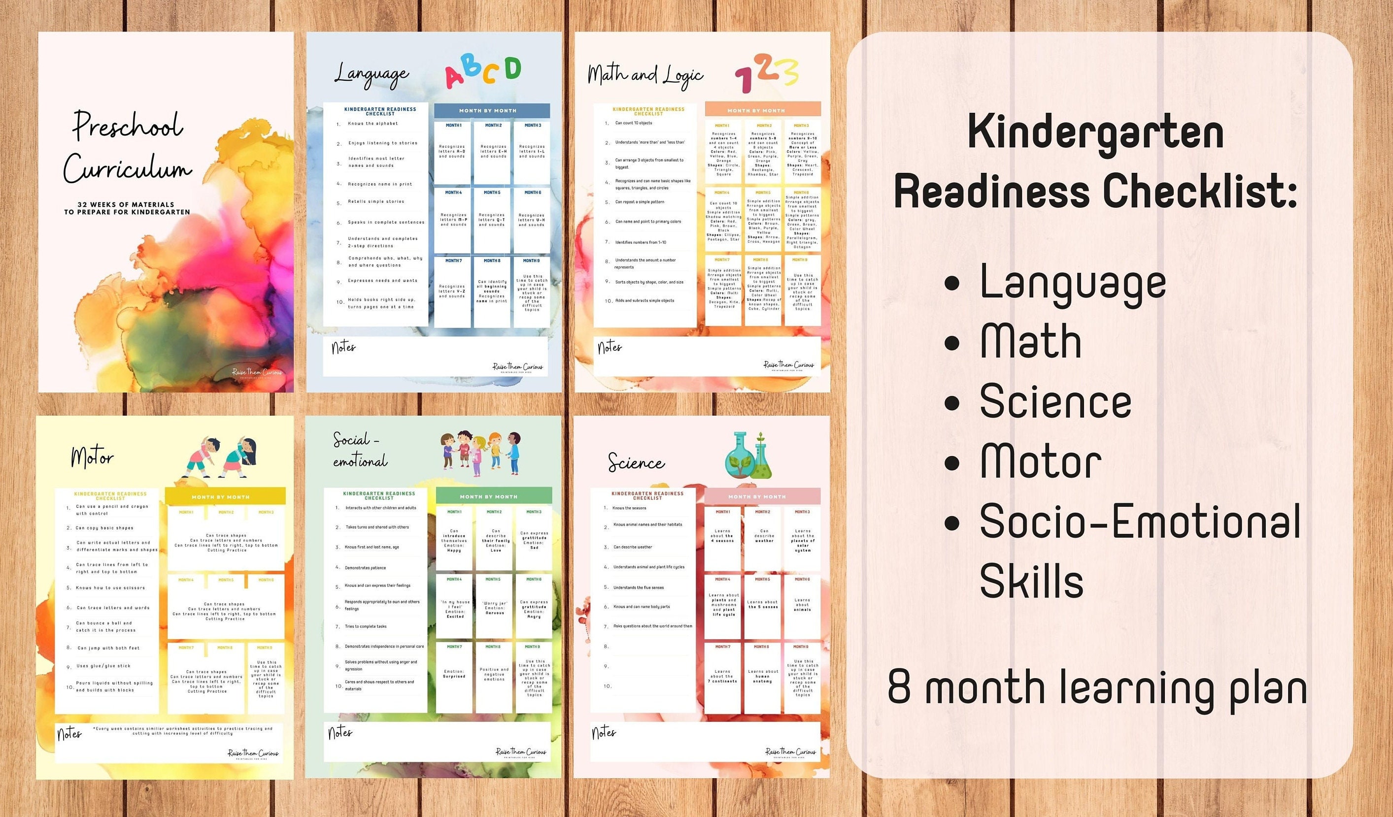 Complete Pre-k Curriculum 1000 Pages 32 Week Learning - Etsy