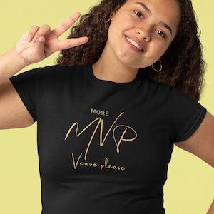 Women&#39;s MVP Veuve Please Tee - Softstyle Champagne T-Shirt - Elegant Drink Lover&#39;s Clothing - Casual Fashionable Top