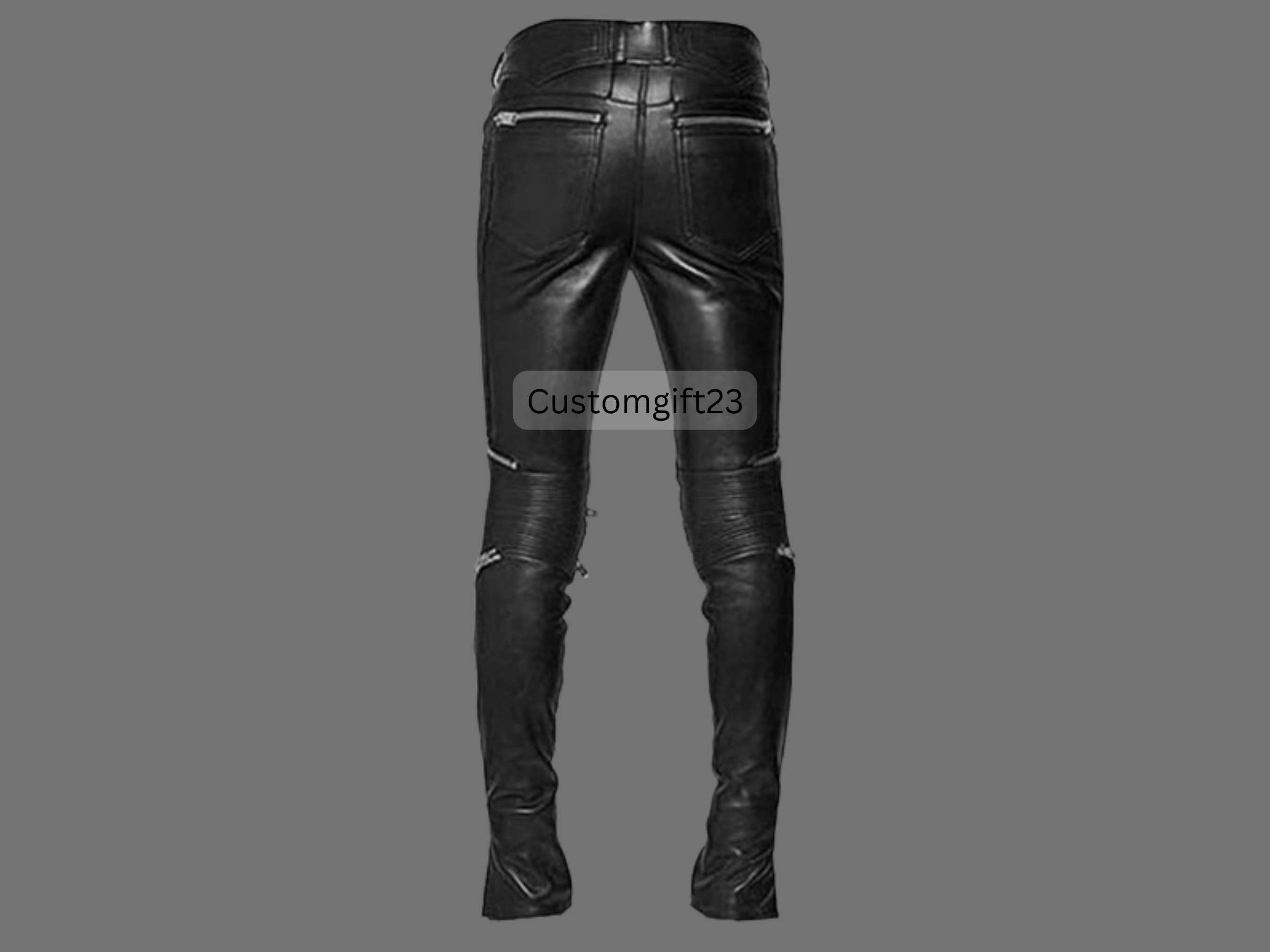 Leather Pants Men Cowhide Leather Pants Genuine Leather Etsy