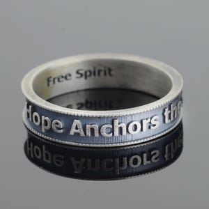 Silver Custom Engraved Name Ring - Personalized Jewelry