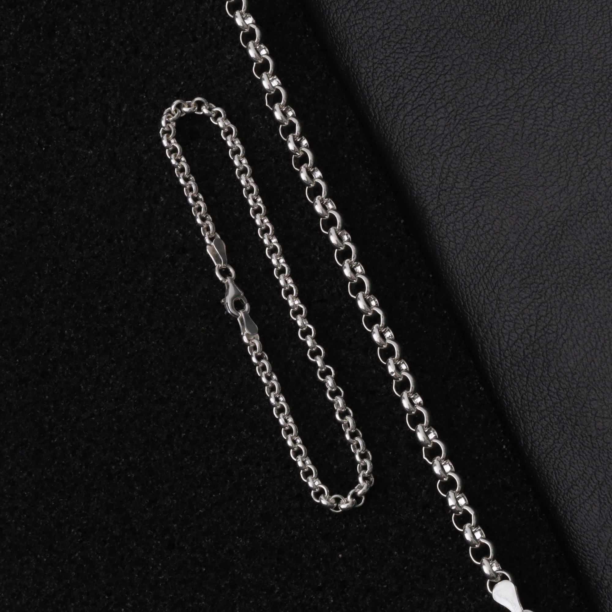 925 Silver Doc Link Chain, Hollow Bracelet Man, 925 Sterling Silver Rolo Chain Bracelet, Mens Jewelry, 4mm-6mm Rolo Chain, Christmas Gift 925 Silver Doc Link Chain, Hollow Bracelet Man, 925 Sterling Silver Rolo Chain Bracelet, Mens Jewelry, 4mm-6mm Rolo Chain, Christmas Gift