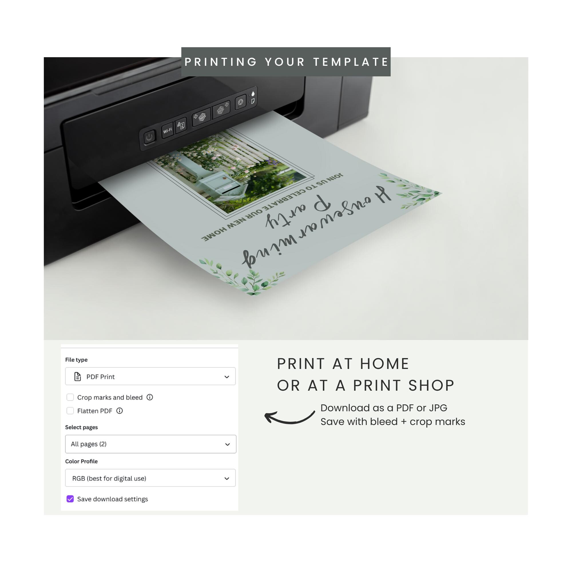 Housewarming Party Invitation, INSTANT DOWNLOAD, Personalized New Home ...