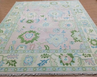Pink Oushak 3x5 to 12x18 pre Order Living Area Rugs Hallway Covering Areas Interior Decor Rugs soft woolen Handmade Oushak ultra soft Rugs!!