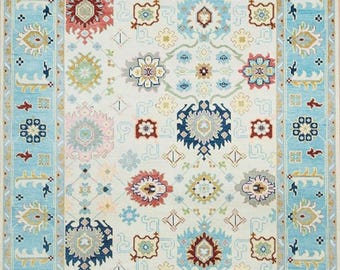 8x10 Oushak Rug: Hand-Knotted Wool Area Rug, Oriental Style