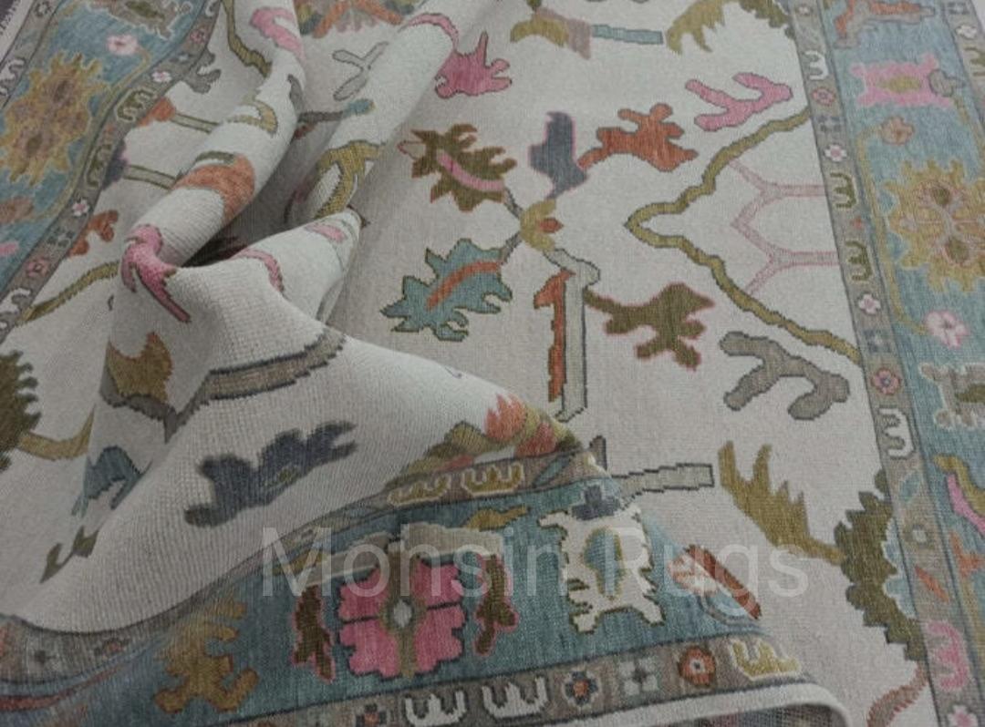 Oushak hand knotted Rug Olive Antique Rugs Living Area Luxury Premium Rugs Turkish inspaer Rug Ultra luxury rug 3x5 to 12x18 pre Order!!