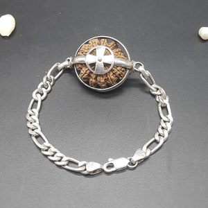 13 Mukhi / Thirteen Face Chakra Super Collector Nepal Rudraksha Bead with Pure Silver Bracelet
