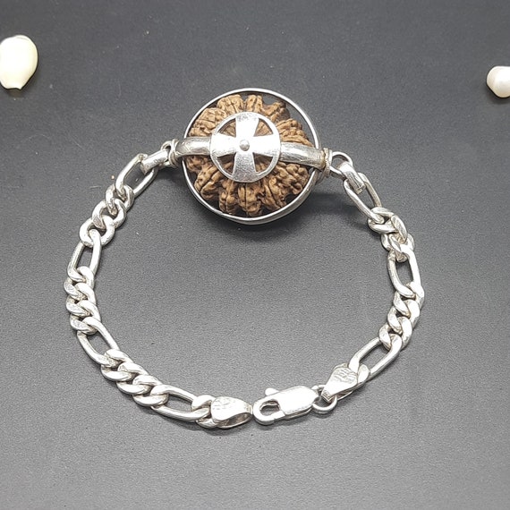 13 Mukhi Rudraksha Bracelet | Natural Nepal Bead & Pure Silver - Etsy