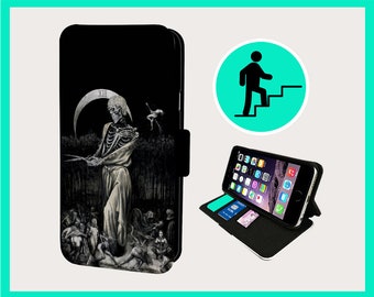 GOTHIC SKELETON AFTERLIFE - Flip-Handyhülle iPhone/Samsung aus veganem Kunstleder