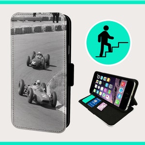 FOTOGRAFIA DI CORSA RETRO - Custodia a libro per iPhone/Samsung in similpelle vegana