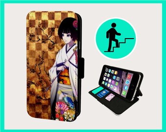 TRADITIONAL GEISHA JAPANESE - Flip phone case iPhone/Samsung Vegan Faux Leather