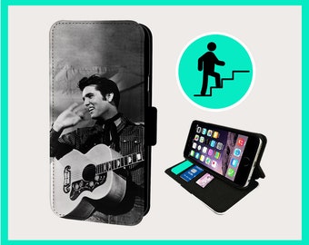 ELVIS AMERICAN ICON - Custodia a libro per iPhone/Samsung in ecopelle vegana