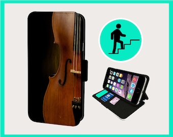 VIOLIN INTELLIGENT MUSICIAN - Flip phone case iPhone/Samsung Vegan Faux Leather