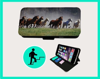 WILD HORSE PACK - Flip Handyhülle iPhone/Samsung Veganes Kunstleder