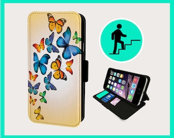 MAGIC PRETTY BUTTERFLIES - Flip Handyhülle iPhone/Samsung Vegan Kunstleder