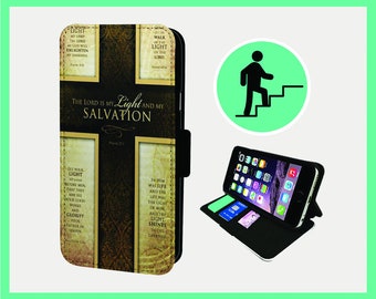 LORD SALVATION JESUS - Flip phone case iPhone/Samsung Vegan Faux Leather