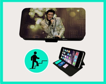 ELVIS ORIGINAL SUPERSTAR - Flip phone case iPhone/Samsung Vegan Faux Leather