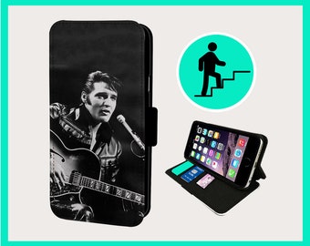 ELVIS AMERICAN DREAM – Flip-Handyhülle iPhone/Samsung aus veganem Kunstleder