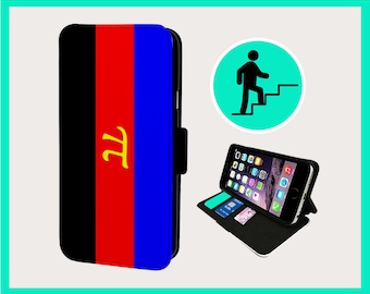POLYAMORY PRIDE FLAG  - Flip phone case iPhone/Samsung Vegan Faux Leather