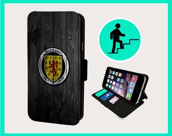 SCOTLAND THE BRAVE - Flip phone case iPhone/Samsung Vegan Faux Leather