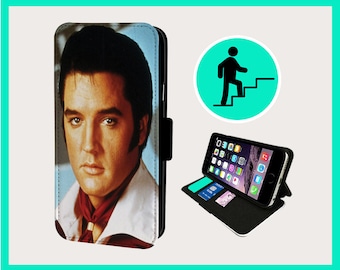 ELVIS SUSPICIOUS MINDS - Custodia a libro per iPhone/Samsung in ecopelle vegana