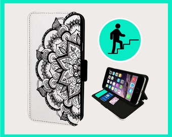 MANDALA POWERFUL ENERGY  - Flip phone case iPhone/Samsung Vegan Faux Leather