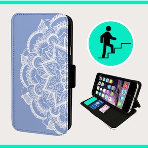 MANDALA TRANQUILITY MEDITATION - Flip phone case iPhone/Samsung Vegan Faux Leather