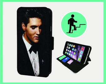 ELVIS BOW TIE  - Flip phone case iPhone/Samsung Vegan Faux Leather