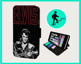 ELVIS MEMPHIS VEGAS - Flip phone case iPhone/Samsung Vegan Faux Leather