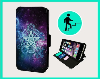 SPIRITUAL ENERGY MANIFESTATION - Flip phone case iPhone/Samsung Vegan Faux Leather