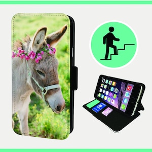 AANBIDDELIJK DONKEY FESTIVAL - Flip-telefoonhoesje iPhone/Samsung veganistisch kunstleer