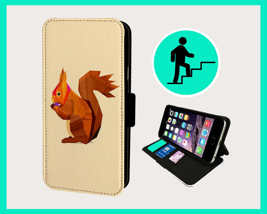 SWEET SQUIRREL EATING - Flip Phone Case Iphone/samsung Vegan Faux ...