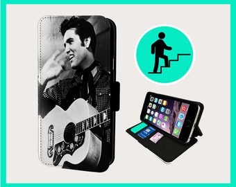 ELVIS TALENTED ICON - Flip phone case iPhone/Samsung Vegan Faux Leather
