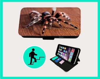 SCARY TARANTULA SPIDER - Flip phone case iPhone/Samsung Vegan Faux Leather