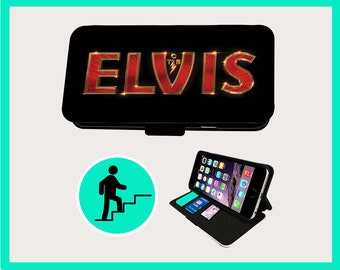 ELVIS GRACELAND MEMPHIS – Flip-Handyhülle iPhone/Samsung aus veganem Kunstleder